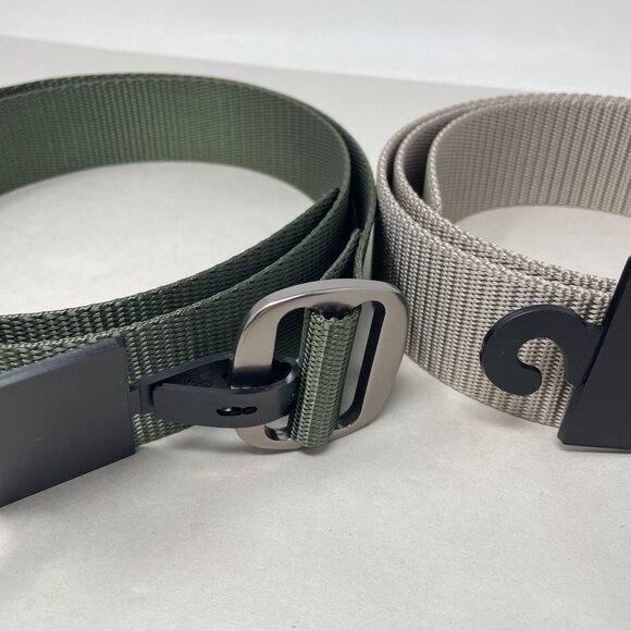 Bison Designs Set of 2 Belts 44MM Olive Green‎ Desert Sand Nylon Webbing - Picture 5 of 9